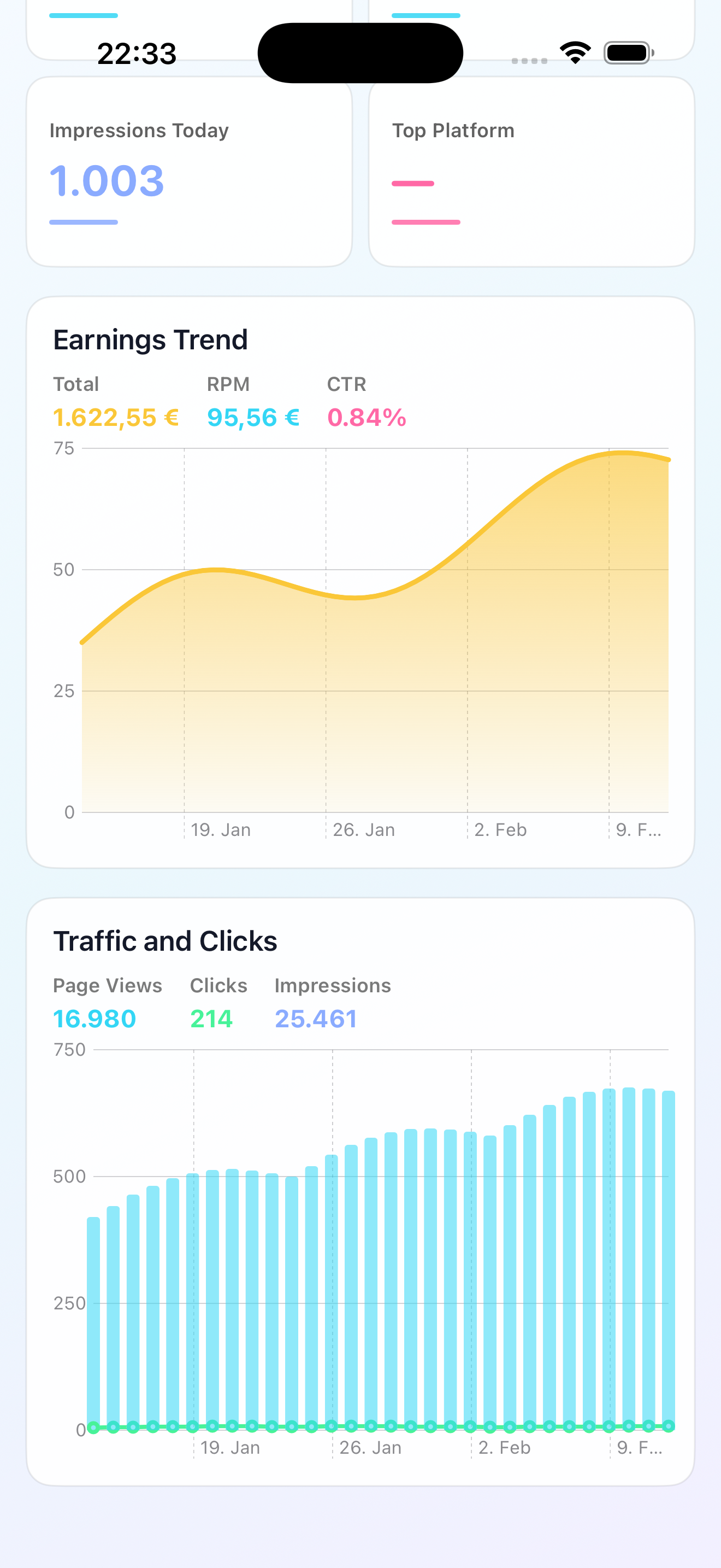 Metric Data iPhone screenshot