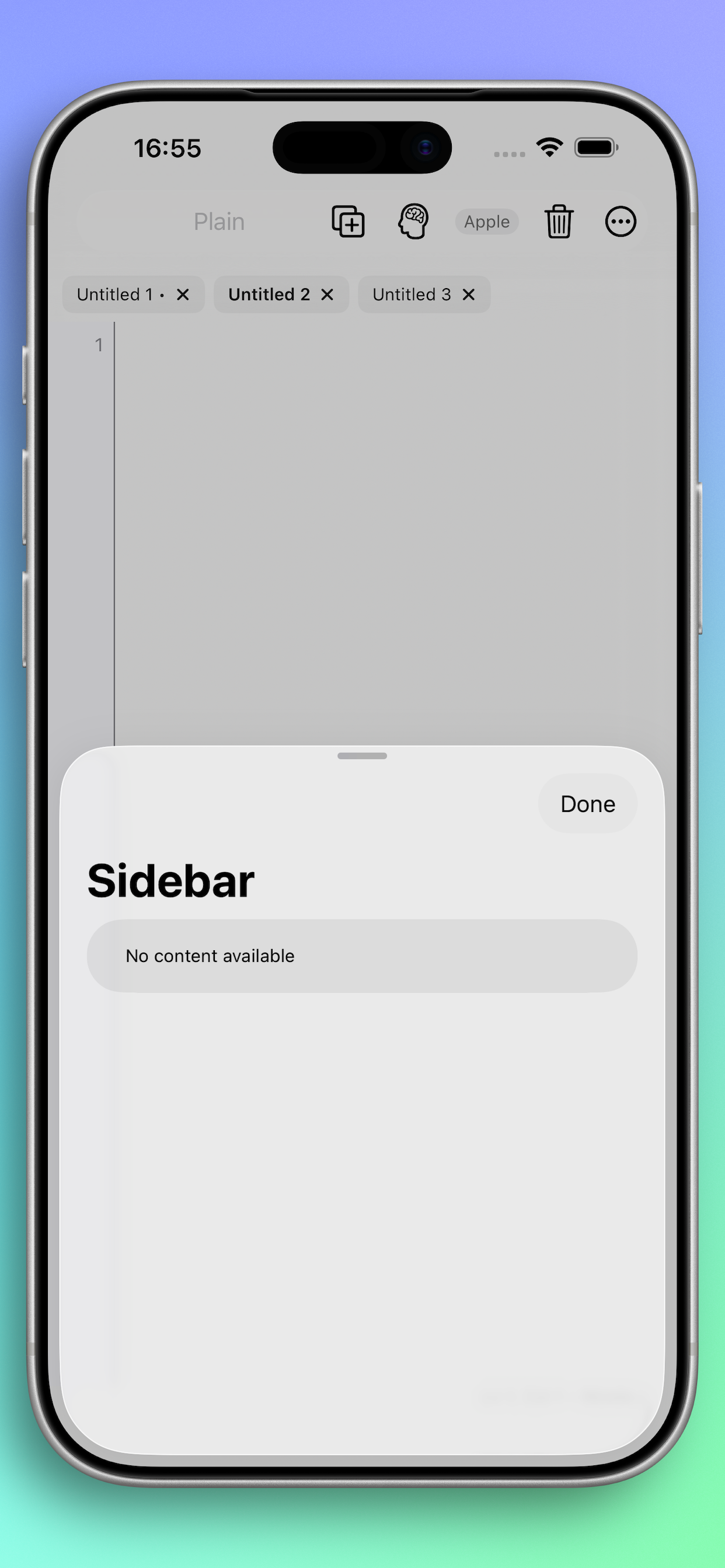 Neon Vision Editor iPhone screenshot